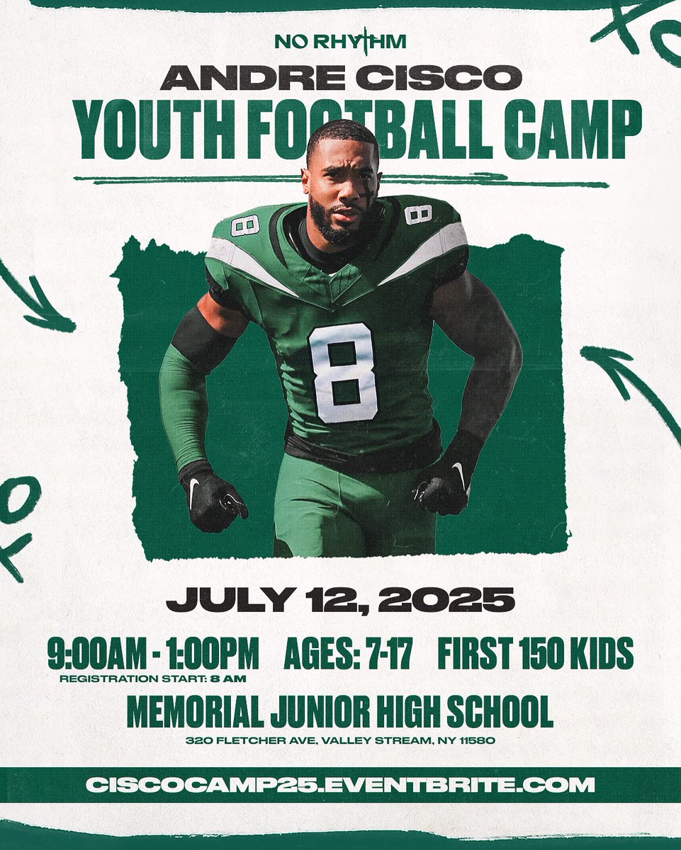 andrecisco7's tweet image. If you’re in the NY area, come through and support! We’d love to have you cheer on our youth!
Register here: ciscocamp25.eventbrite.com