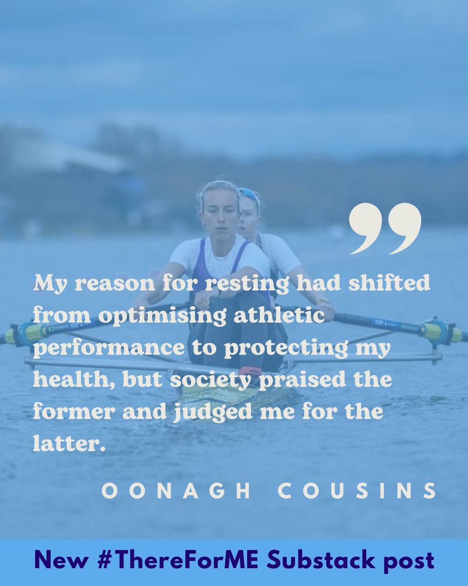 oonagh_cousins's tweet image. Pinning my @ThereForME_UK blog on rest and grief in chronic illness - and how social attitudes towards rest changed depending on whether I was seen as an athlete or a patient.
It really means a lot that it’s resonated. Thank you to everyone who’s read and shared.
🔗in⬇️tweet