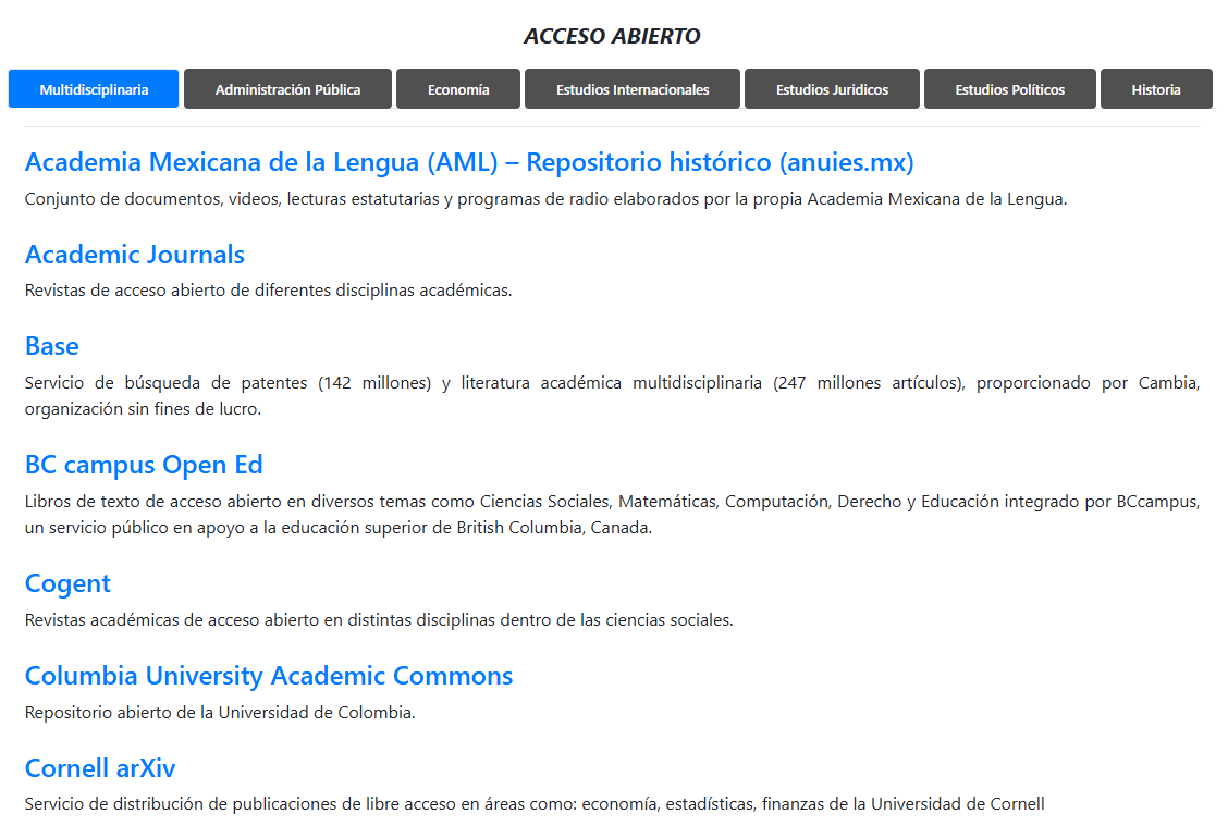 BibliotecaCIDE's tweet image. 📖 ¿Sabías que el acceso abierto te permite consultar información académica sin barreras de pago?
En nuestra web reunimos recursos de este tipo para apoyar tu investigación.
Explora la selección que preparamos para ti 👉 biblioteca.cide.edu/accesoAbierto.…