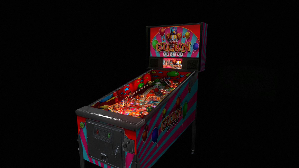 #Pinball 
The tent is up, the lights are flashing, and the playfield is prepped, it’s showtime under the big top!

It’s loud, it’s colorful, and it’s here to turn your playfield into a carnival of chaos.

Today Clown Deluxe is out on Steam!

Check it out!

store.steampowered.com/app/3776440/Za…