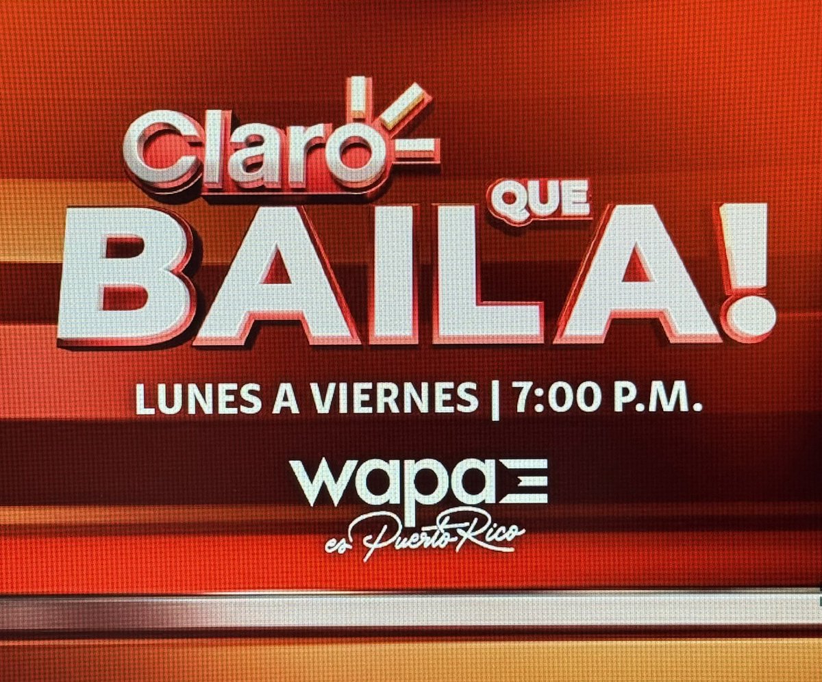 Todo PR🇵🇷 Baila a las 7:00 pm con <a href="/clarotodo/">Claro Puerto Rico</a> y 💃🏻🕺🏻<a href="/WapaTV/">Wapa Televisión</a> y tu???<a href="/WKAQ580/">WKAQ 580</a> <a href="/NoticentroWAPA/">NotiCentro</a>