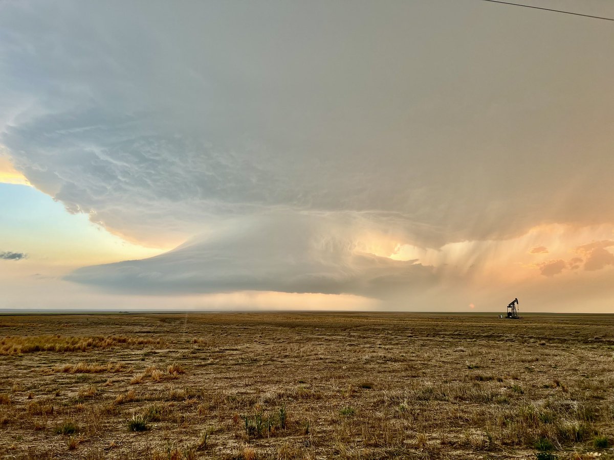 GerWeather's tweet image. A few snapshots from my phone of the Kit Carson #COwx supercell and its tornado on May 23, 2025. This was my first ever time seeing a tornado. Starting to feel a little nostalgic when looking at these photos