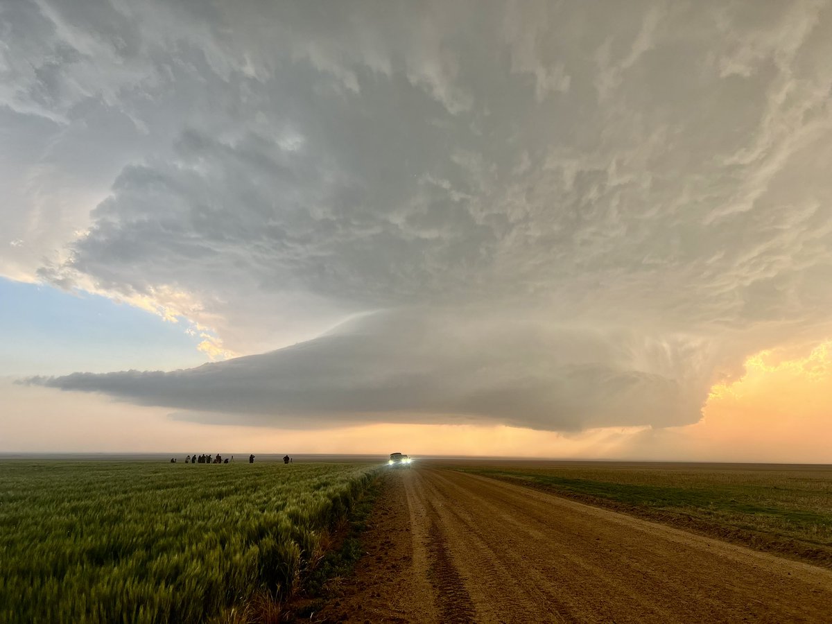 GerWeather's tweet image. A few snapshots from my phone of the Kit Carson #COwx supercell and its tornado on May 23, 2025. This was my first ever time seeing a tornado. Starting to feel a little nostalgic when looking at these photos