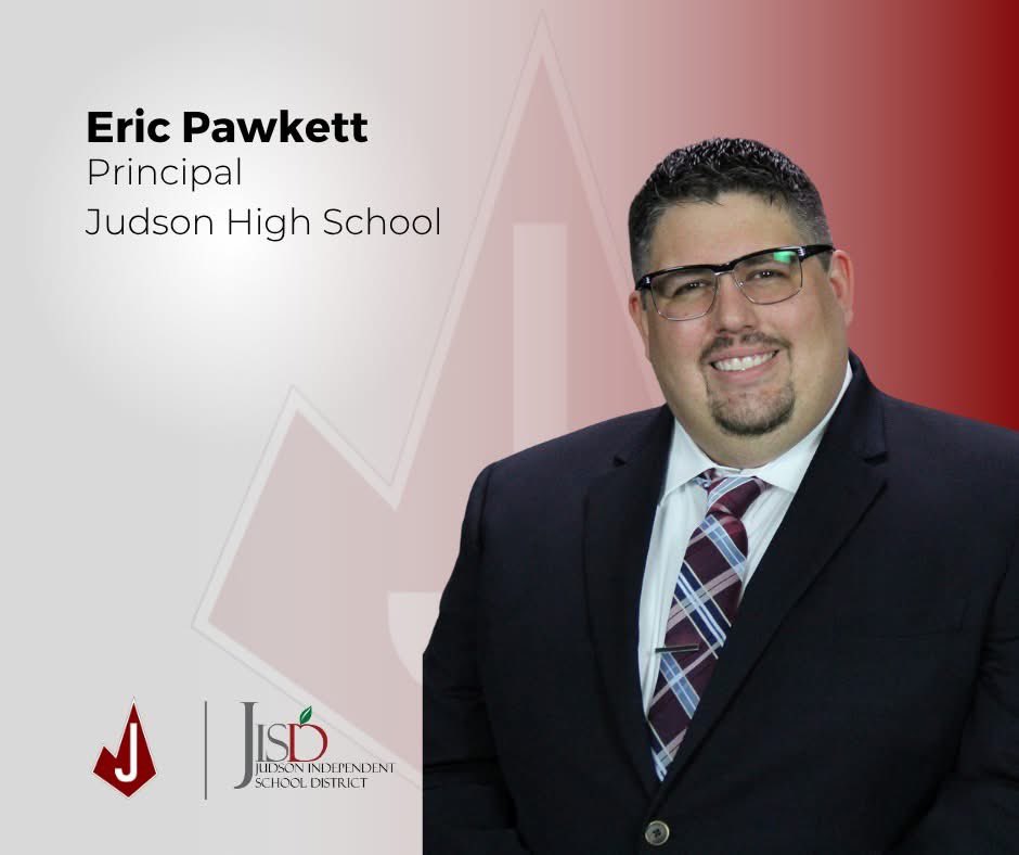 Congratulations to our new Principal, Eric Pawkett!

We are excited to see you take on this role with your experience and dedication!
#JudsonISD #RocketPride 🚀