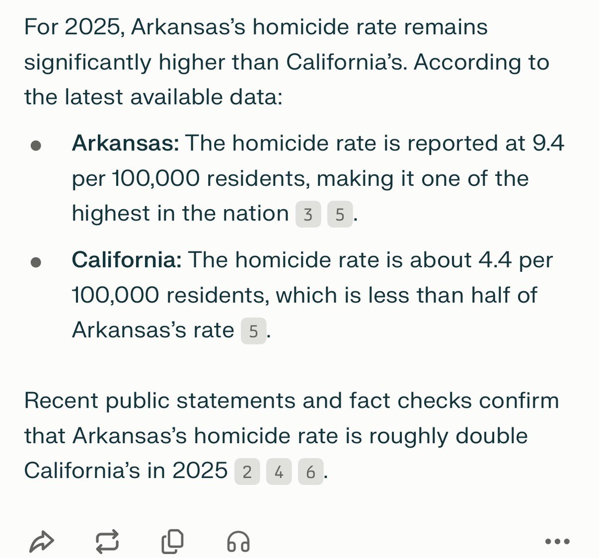 Treizerxh's tweet photo. @SarahHuckabee @realDonaldTrump You have double the homicide rate https://t.co/8BcKJirrYc