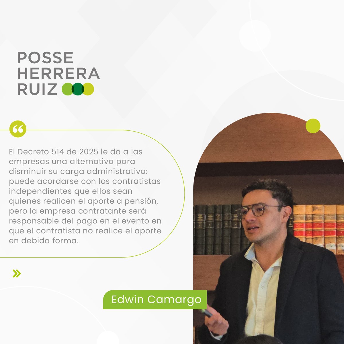 En nuestro más reciente desayuno jurídico exclusivo para clientes, conversamos sobre los nuevos retos legales que enfrentan las empresas en materia de beneficios fiscales, planes de retiro, exámenes médicos ocupacionales y aportes pensionales, en un entorno normativo cambiante.
