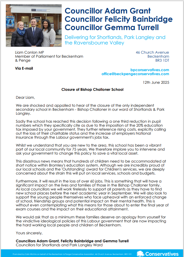 Cllr Simon Fawthrop (@simonfawthrop_1) on Twitter photo Here we go <a href="/LiamConlon2/">Liam Conlon</a> 218 pupils education disrupted and messed up thanks to Labour's ideological attack on private schools, the Council has to find places. <a href="/GemmaJTurrell/">Gemma Turrell</a> <a href="/BellaWallerstei/">Bella Wallersteiner 🇺🇦</a> <a href="/CharlesHThyme/">Charles Thyme</a> <a href="/KateLymer/">Kate Lymer</a> <a href="/CllrGrant2022/">Cllr Adam Grant</a> <a href="/ThomasFTurrell/">Thomas Turrell AM</a> <a href="/LauraTrottMP/">Laura Trott MP</a> <a href="/BBCTimDonovan/">Tim Donovan</a> Here we go <a href="/LiamConlon2/">Liam Conlon</a> 218 pupils education disrupted and messed up thanks to Labour's ideological attack on private schools, the Council has to find places. <a href="/GemmaJTurrell/">Gemma Turrell</a> <a href="/BellaWallerstei/">Bella Wallersteiner 🇺🇦</a> <a href="/CharlesHThyme/">Charles Thyme</a> <a href="/KateLymer/">Kate Lymer</a> <a href="/CllrGrant2022/">Cllr Adam Grant</a> <a href="/ThomasFTurrell/">Thomas Turrell AM</a> <a href="/LauraTrottMP/">Laura Trott MP</a> <a href="/BBCTimDonovan/">Tim Donovan</a>
