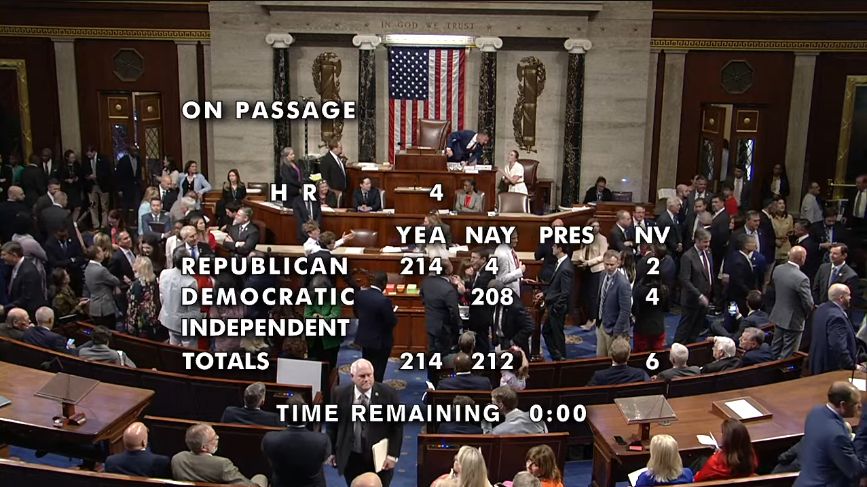 BREAKING: The House has PASSED the first round of DOGE cuts, which strips over $9 BILLION in funding for NPR, PBS, and USAID.
<a href="/DOGE/">Department of Government Efficiency</a> 
<a href="/TrumpWarRoom/">Trump War Room</a>