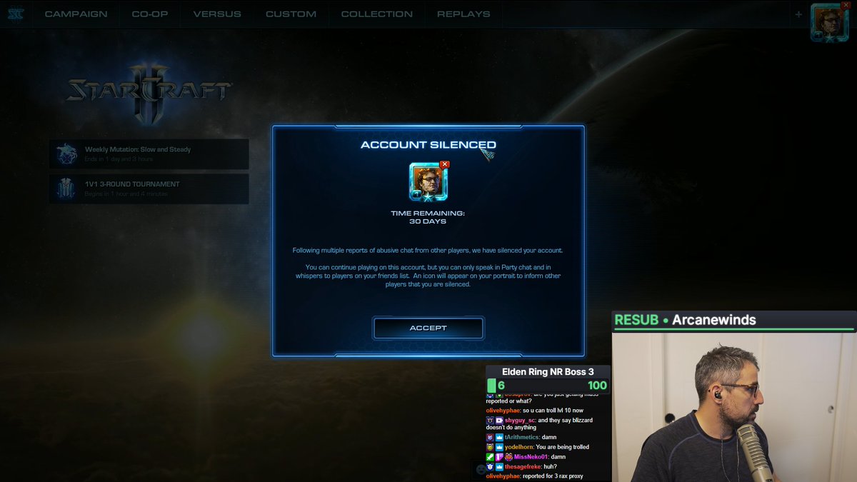 UpATree (@upatreezelda) on Twitter photo <a href="/BlizzardCS/">Blizzard CS - The Americas</a> <a href="/Blizzard_Ent/">Blizzard Entertainment</a> I got muted for 2 weeks, not even playing the game. I stream every game I play, I INSTANTLY get muted for 30 days after that. I submitted a ticket, NOTHING, so what, now I get to lose 15 years of history because you guys can't do anything right? <a href="/BlizzardCS/">Blizzard CS - The Americas</a> <a href="/Blizzard_Ent/">Blizzard Entertainment</a> I got muted for 2 weeks, not even playing the game. I stream every game I play, I INSTANTLY get muted for 30 days after that. I submitted a ticket, NOTHING, so what, now I get to lose 15 years of history because you guys can't do anything right?