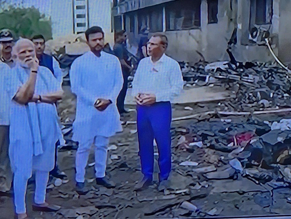 PM Modi has visited Ahmedabad Plane Crashed Site.
#AhmedabadCrash
#PlaneCrashIndia
<a href="/narendramodi/">Narendra Modi</a>