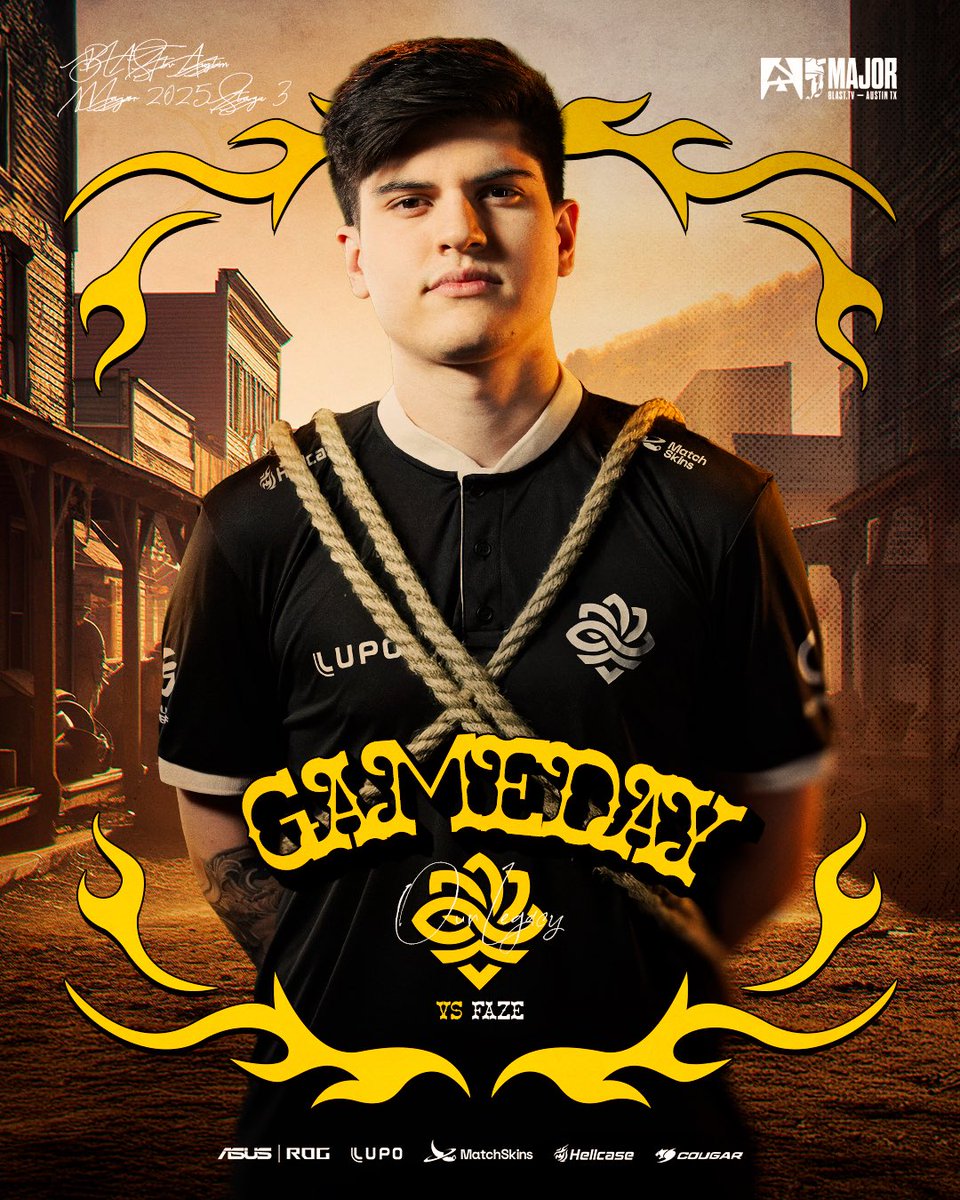 O REECONTRO! 
Dia de encarar a FAZE novamente na busca pelo 2-1 no Stage 3 do Major! 

🆚 FAZE
⏰ 12:00
🖥️ twitch.tv/legacytvbrasil l blast.tv/live/

#OurLegacy #LegacyCS #BLASTtvMAJOR