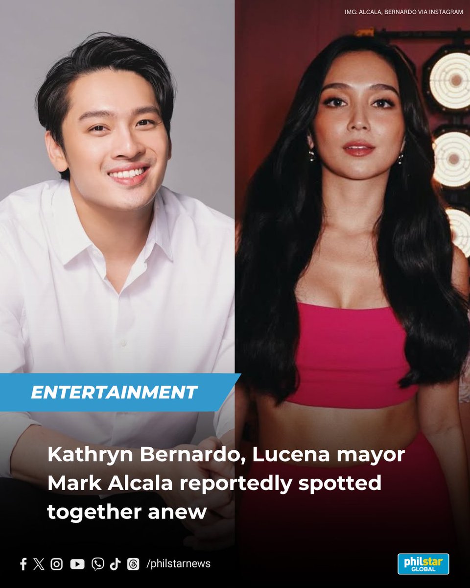 PhilstarShowbiz's tweet photo. KATHRYN AND LUCENA MAYOR SPOTTED AGAIN 👀

Kapamilya star Kathryn Bernardo and Lucena Mayor Mark Alcala were reportedly spotted together again, this time in Bonifacio Global City.

Read: https://t.co/4FkINvBIUI https://t.co/haIO1JLBsC