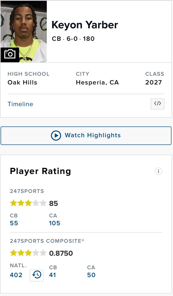 Keyon Yarber (@keyon4k) on Twitter photo Blessed to be ranked a 3⭐️. Thank you <a href="/GregBiggins/">Greg Biggins</a> and <a href="/247Sports/">247Sports</a>. <a href="/ArmondSr/">ArmondSr</a> <a href="/adamgorney/">Adam Gorney</a> <a href="/BrandonHuffman/">Brandon Huffman</a> <a href="/SSchraderOn3/">Scott Schrader</a> <a href="/OakHillsFootba1/">Oak Hills Football</a> <a href="/NickMonica63/">Coach Nick Monica 63</a> <a href="/coachmetty/">Coach Metzger</a> <a href="/adamgorney/">Adam Gorney</a> <a href="/BlairAngulo/">Blair Angulo</a> <a href="/ChadSimmons_/">ChadSimmons</a> Blessed to be ranked a 3⭐️. Thank you <a href="/GregBiggins/">Greg Biggins</a> and <a href="/247Sports/">247Sports</a>. <a href="/ArmondSr/">ArmondSr</a> <a href="/adamgorney/">Adam Gorney</a> <a href="/BrandonHuffman/">Brandon Huffman</a> <a href="/SSchraderOn3/">Scott Schrader</a> <a href="/OakHillsFootba1/">Oak Hills Football</a> <a href="/NickMonica63/">Coach Nick Monica 63</a> <a href="/coachmetty/">Coach Metzger</a> <a href="/adamgorney/">Adam Gorney</a> <a href="/BlairAngulo/">Blair Angulo</a> <a href="/ChadSimmons_/">ChadSimmons</a>