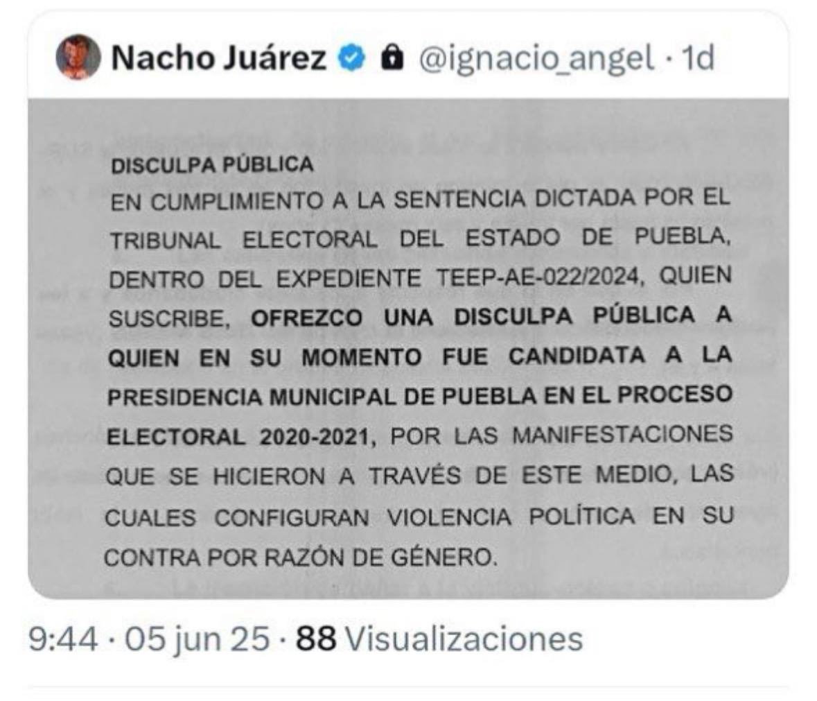 elincorrectosoy's tweet image. 👎 ¿EXISTE ALGO MÁS MISERABLE QUE SIMULAR UNA DISCULPA? ❌ El Tribunal Electoral del Estado de Puebla (@trielecpue) dictó: Ignacio Ángel (@ignacio_angel) debía disculparse públicamente con Claudia @RiveraVivanco_ por violencia política de género (elecciones 2021). Al igual igual…