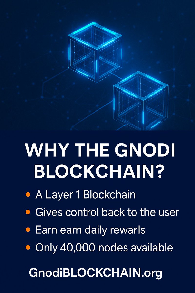 GnodiBlockchain's tweet photo. Layer 1 Independence: As a Layer 1 blockchain, Gnodi doesn’t rely on Ethereum’s congested network, avoiding risks tied to Layer 2 dependencies.      https://t.co/wHxrHlsv8q #gnodiblockchain #gnodinode https://t.co/d8QF80b4fZ