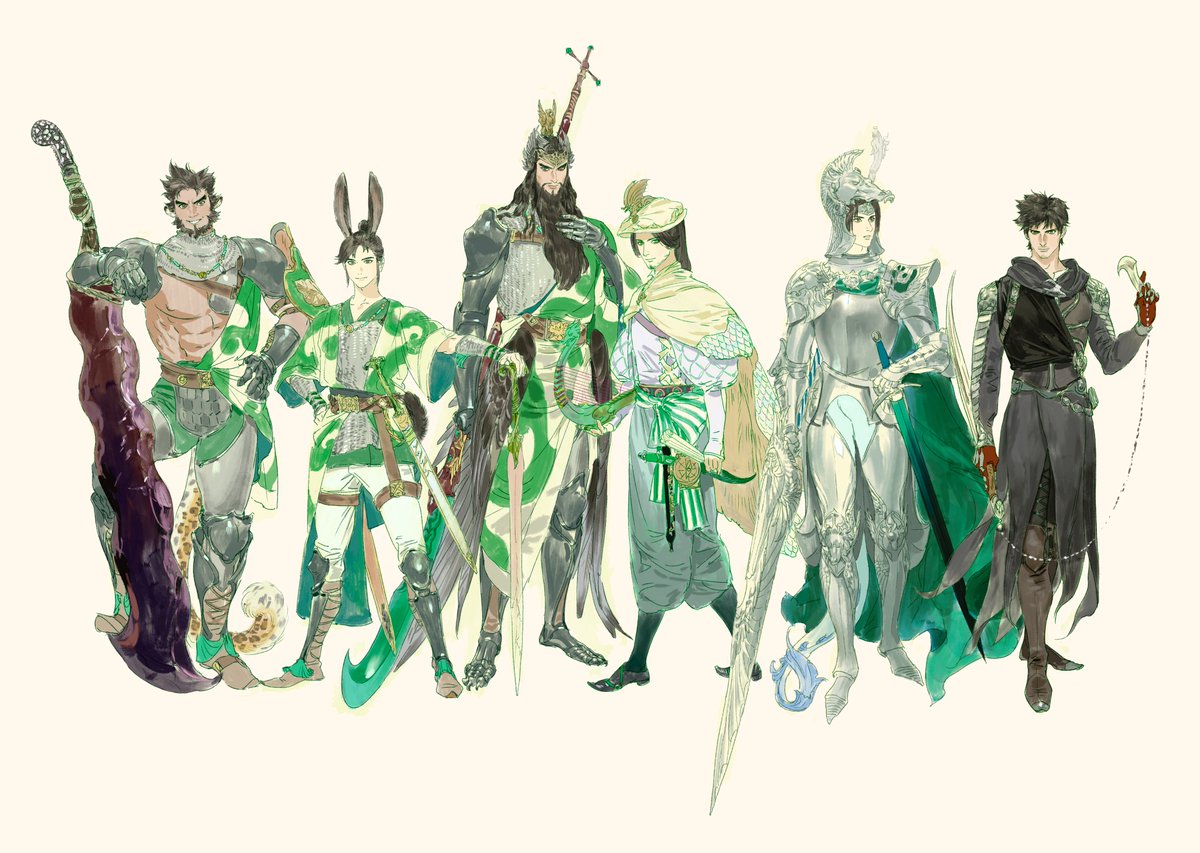 #無双オリジンズ 
进行一些西幻au..