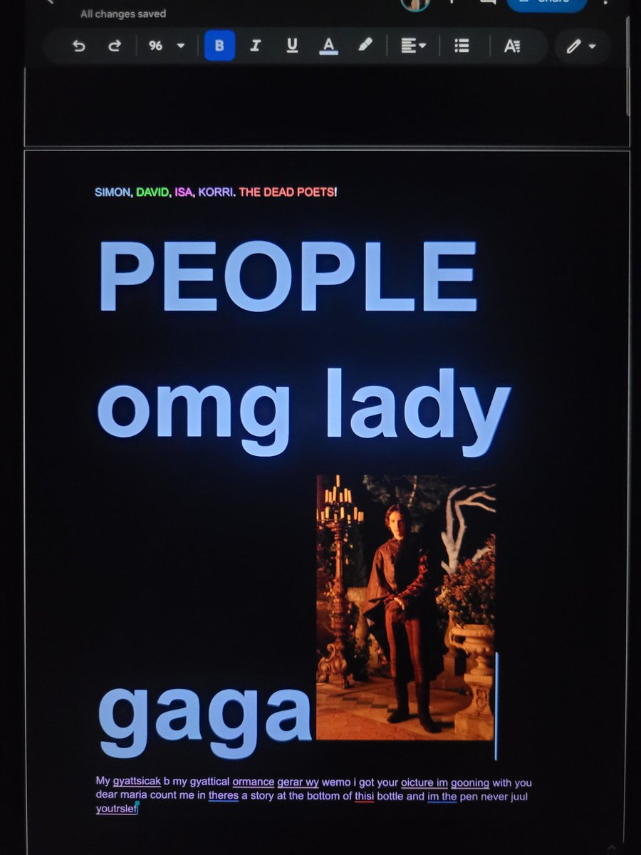 This is why having a Google doc with ur friends is always a good idea