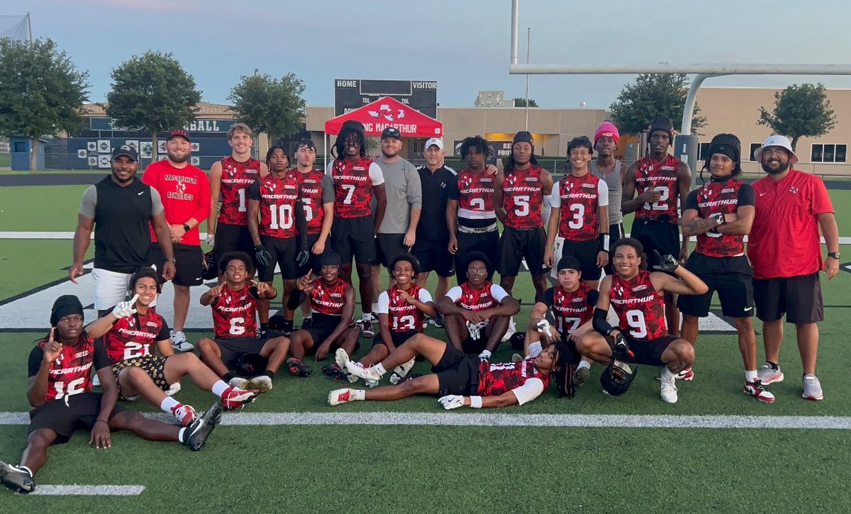Beck Nitcholas (@bnitcholas) on Twitter photo Proud of our boys for qualifying for the 7on7 State Tournament!!! The last time Mac qualified was 2002! Great Group!
Championship Game-
Mac 28
Byron Nelson 20
<a href="/IISDAthletics/">Irving ISD Athletics</a> <a href="/IrvingISD/">Irving ISD</a> <a href="/MacArthurTX/">MacArthur Cardinals Recruiting/APT</a> <a href="/MacArthurCards/">MacArthur HS</a> Proud of our boys for qualifying for the 7on7 State Tournament!!! The last time Mac qualified was 2002! Great Group!
Championship Game-
Mac 28
Byron Nelson 20
<a href="/IISDAthletics/">Irving ISD Athletics</a> <a href="/IrvingISD/">Irving ISD</a> <a href="/MacArthurTX/">MacArthur Cardinals Recruiting/APT</a> <a href="/MacArthurCards/">MacArthur HS</a>