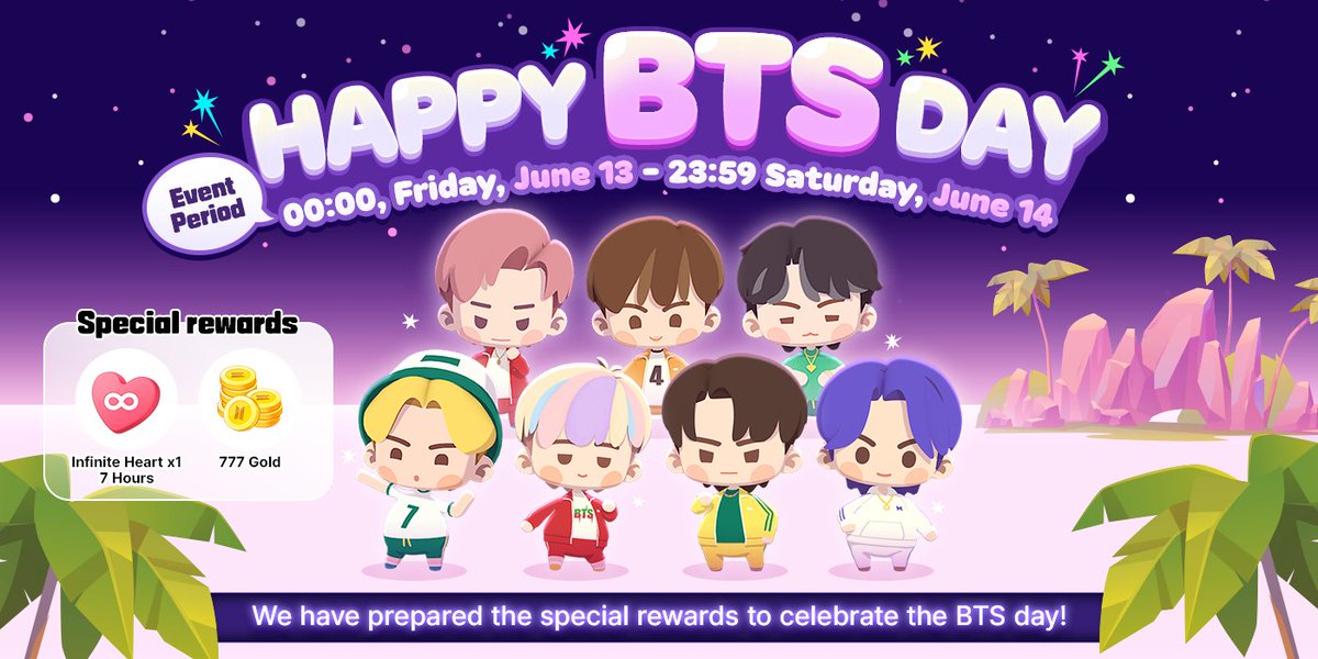 💜FESTA 2025 BTS💜 ／ 開催を記念した、本日限定ログインボーナス配布