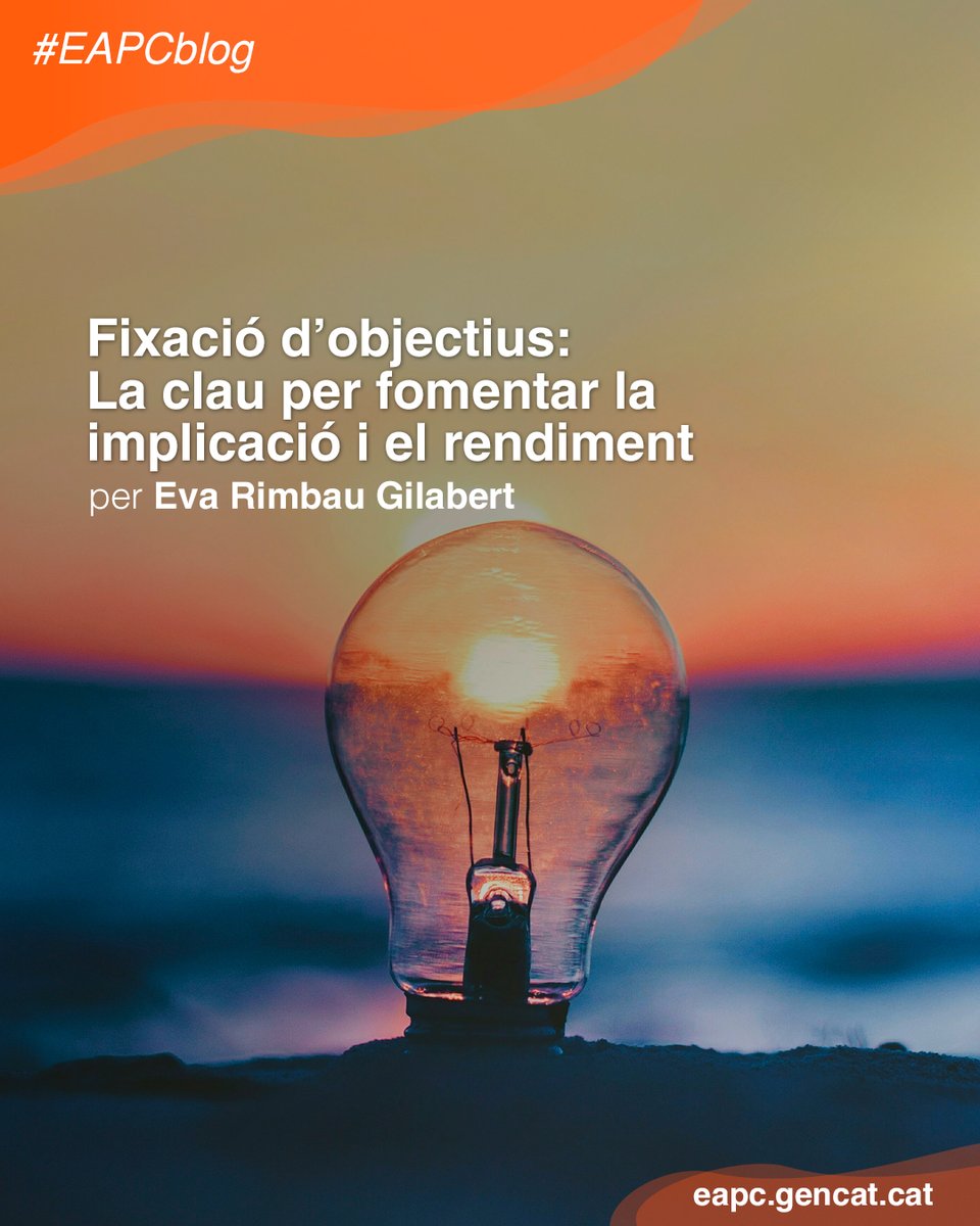 eapccat's tweet photo. 🆕 Què caracteritza els equips altament compromesos? A l’#EAPCBlog, la Dra. Eva Rimbau @erimbau (@UOCuniversitat) explica com fixar objectius pot reforçar la motivació i la productivitat.

https://t.co/SdSm6RnQuh

#Compromís #SectorPúblic https://t.co/QZPiB2G4Oo
