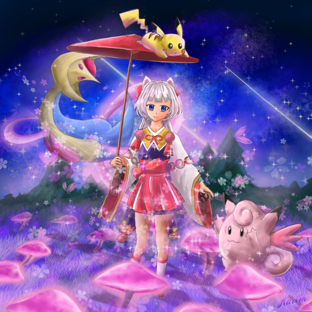 Homework_sis's tweet image. Looking for artmoots!^^Mlbb kagura x Pokémon artwork hehe! #artmoots #pokemonfanart #mlbbfanart