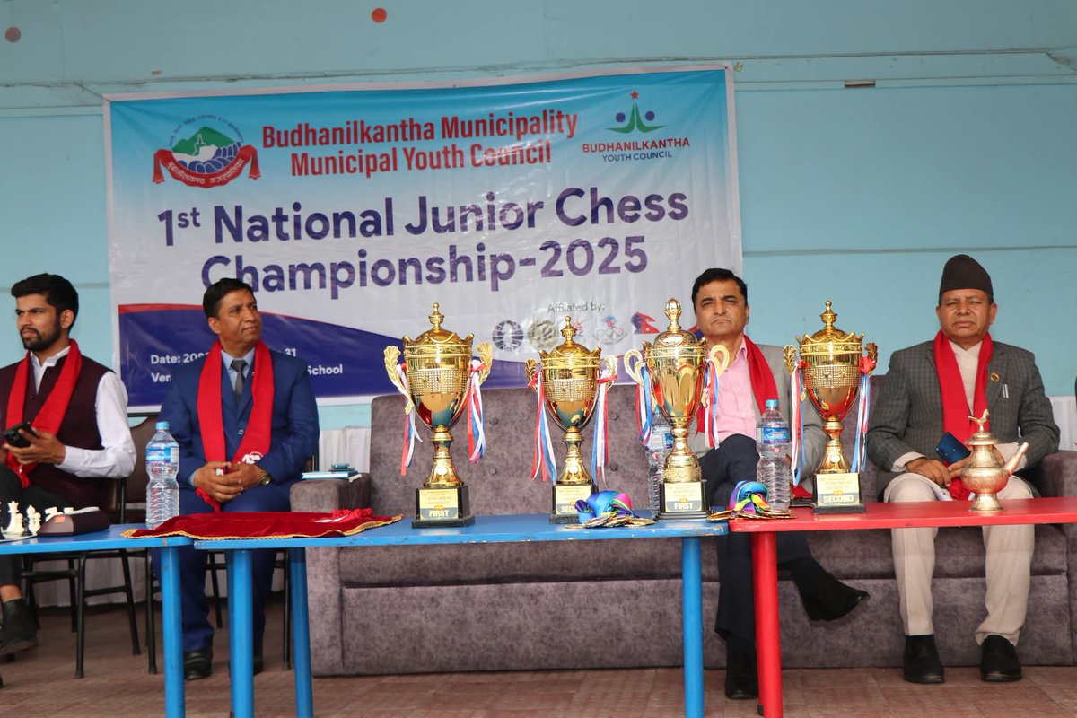 anita_anurag's tweet image. Budhanilkantha National Junior Chess championship start. 🙏🙏 Thank you our chief guest Hon. Yogesh Bhattarai.
@yogesbhattarai