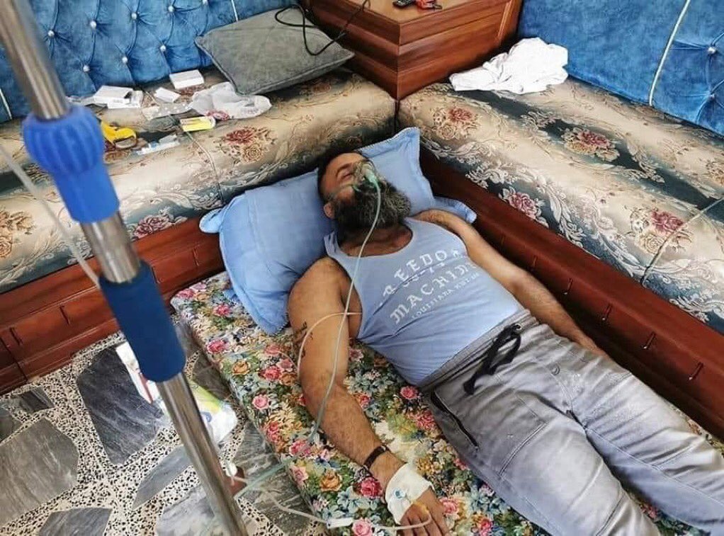 #طهران
عااااجل 
اصابة القائد العسكري ابو عزرائيل بنوبة ربو حادة قد تستمر حتى تهدأ الأوضاع 😆