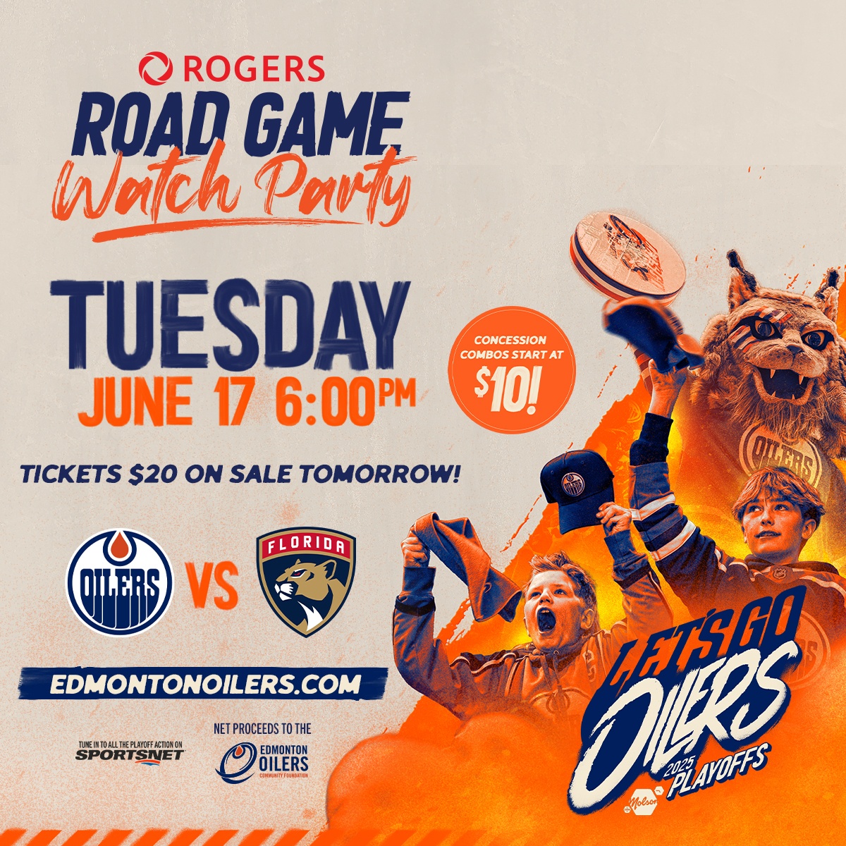Rogers Place (@rogersplace) on Twitter photo 🧡💙 Game 6️⃣ 🔜
Heads up Oil Country, tickets for the Game 6️⃣ edition of the <a href="/Rogers/">Rogers</a> Road Game Watch Party are on sale TOMORROW at 11AM!!
🎟️: RogersPlace.com/WatchParty 🧡💙 Game 6️⃣ 🔜
Heads up Oil Country, tickets for the Game 6️⃣ edition of the <a href="/Rogers/">Rogers</a> Road Game Watch Party are on sale TOMORROW at 11AM!!
🎟️: RogersPlace.com/WatchParty
