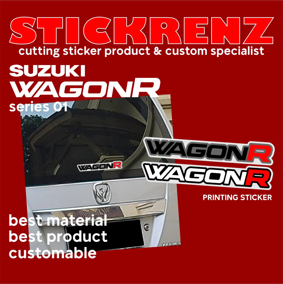 stickrenz's tweet photo. Suzuki Wagon R
UV Vinyl Printing Sticker
Re-touch design by @stickrenz 
#wagonR #suzukiwagonR #SUZUKI  #SuzukiIndonesia https://t.co/weSIEAE72I