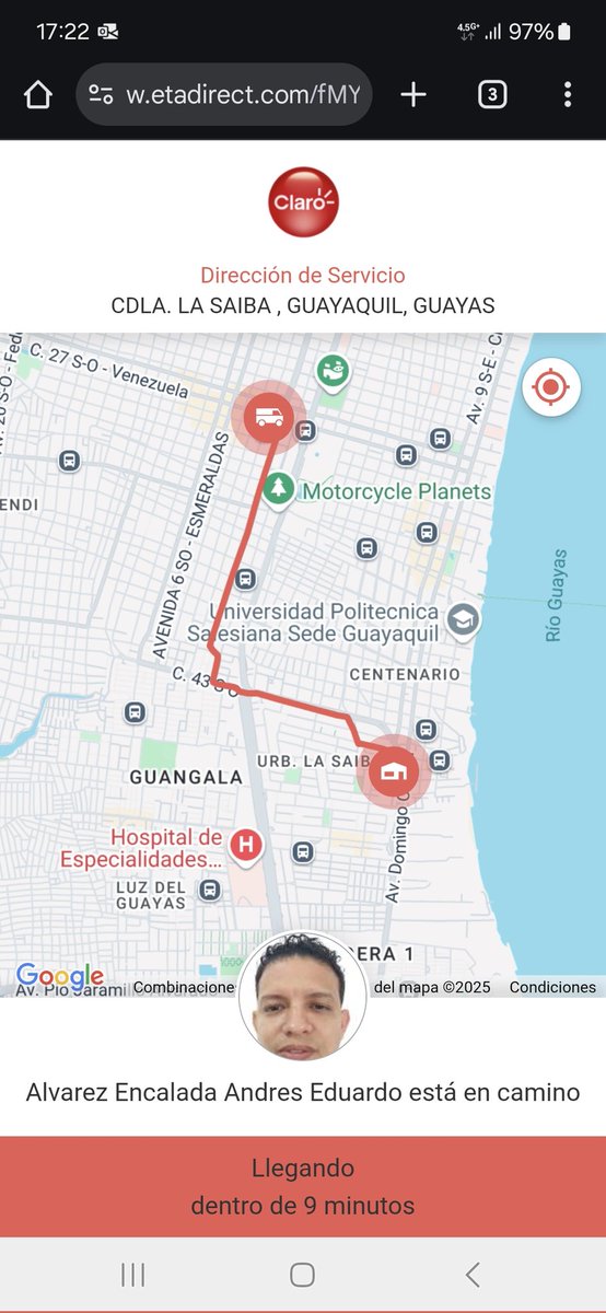 b_holguin's tweet photo. @ClaroEcua Ahora ni el call cneter atiende porque cierra la llamada. Un pendejada el servicio que brindan. https://t.co/Y2cyhpWPdx