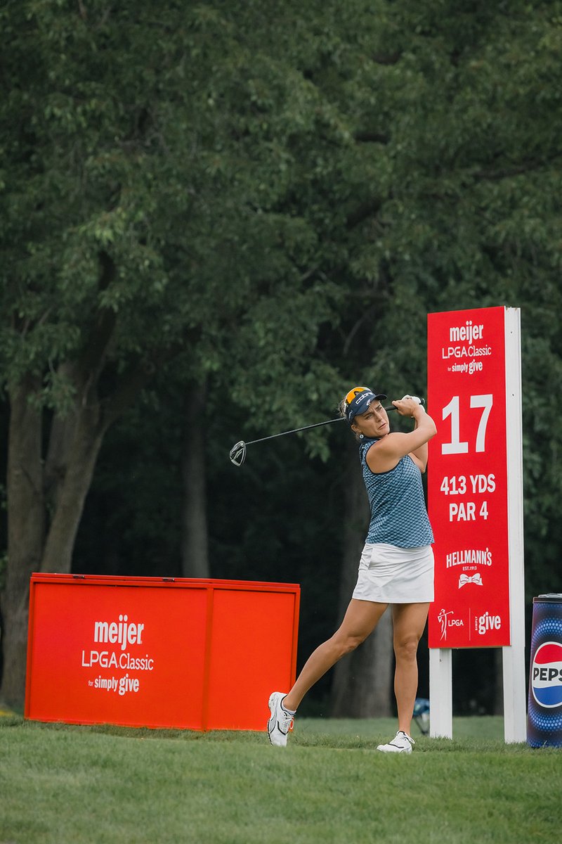 MeijerLPGA's tweet photo. Round 1 โ
Ready for some exciting round 2 golf tomorrow! โก๏ธ #forehunger https://t.co/V1f9xOxmmw