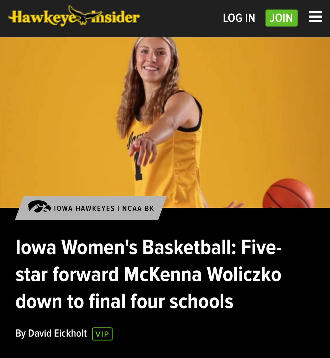 Brandon Clay Scouting | Powered by @brandonclaypsb &amp; <a href="/CBSSports/">CBS Sports</a> | <a href="/247Sports/">247Sports</a>

“The Best Evals in 🏀.”

VIP Hawkeye Insider board post on ‘26 McKenna Woliczko having Iowa in her Final 4.

VIP BOARD TAKE: 247sports.com/college/iowa/b…

MY 247 ARTICLES (VIP) ➡️➡️ 247sports.com/user/brandoncl…