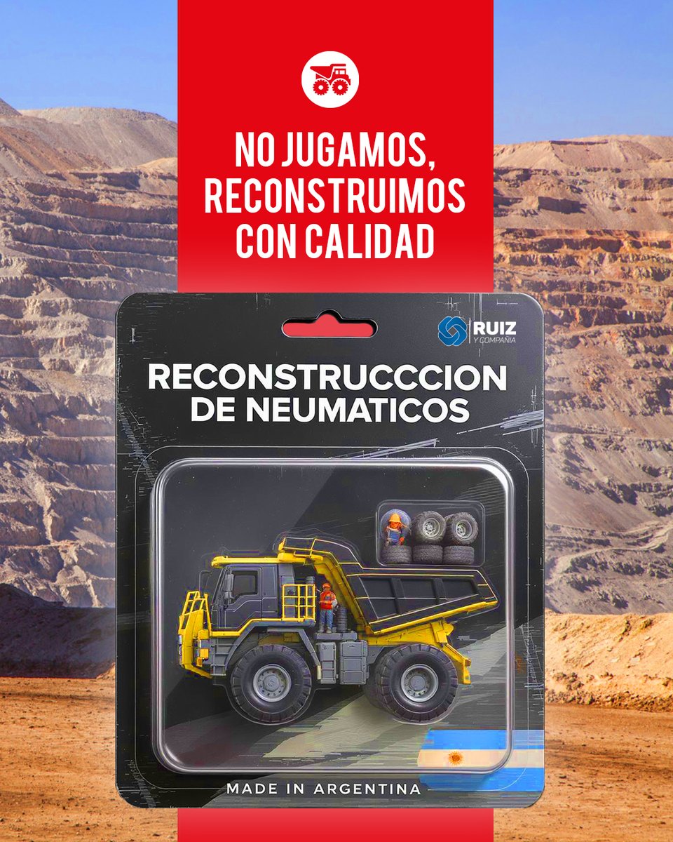 RuizyCia's tweet photo. Cada neumático que reconstruimos está hecho para soportar toneladas, distancias extremas y jornadas sin descanso.
Porque sabemos que no se trata solo de caucho, sino de productividad, seguridad y resistencia.
https://t.co/mA2SPTqs0n

#minería #neumaticosmineros #neumaticos https://t.co/bWR4fBbjDv