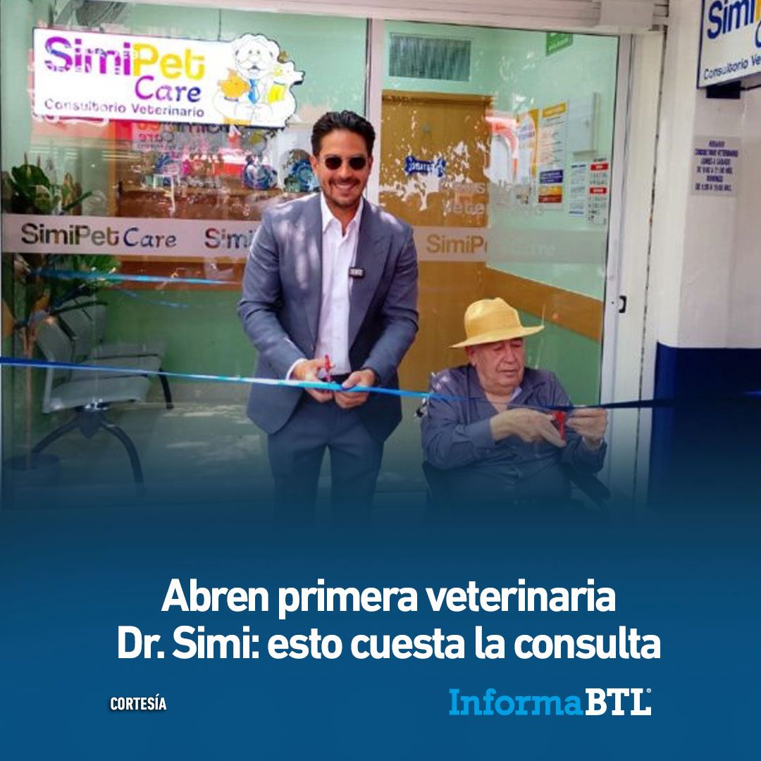 InformaBTL's tweet image. Abren primera veterinaria Dr. Simi

Esto cuesta la consulta 👉  zurl.co/rnfbu 

#drsimi
#similares
#veterinarias
#retail