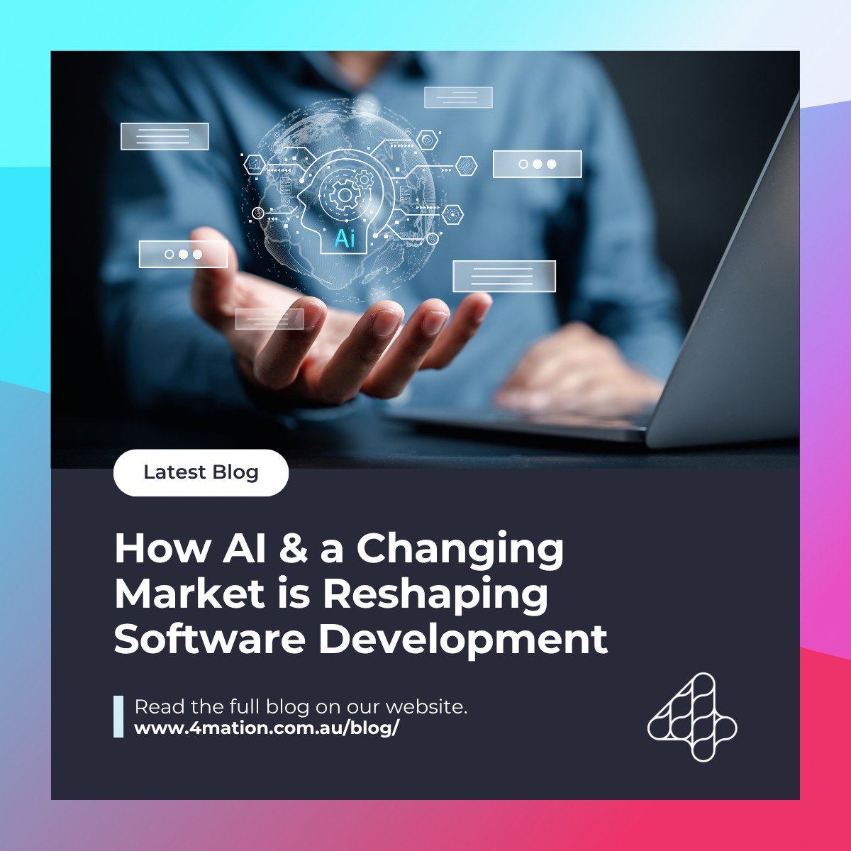 🧠 The industry that changed the world is being changed by AI.

For decades, software development has shaped how we live, work and connect. It's changing forever!

Read the blog here -&gt; 4mation.com.au/blog/ai-changi…

#AI #SoftwareDevelopment #AIdevelopment