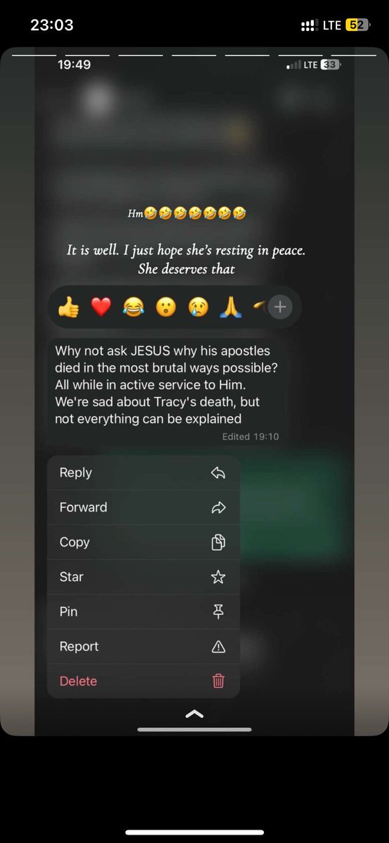 I just saw the most absurd reason someone gave for this woman’s death. Honestly, what is going on with some of you? Can’t you pursue a personal understanding of God instead of clinging to nonsense?