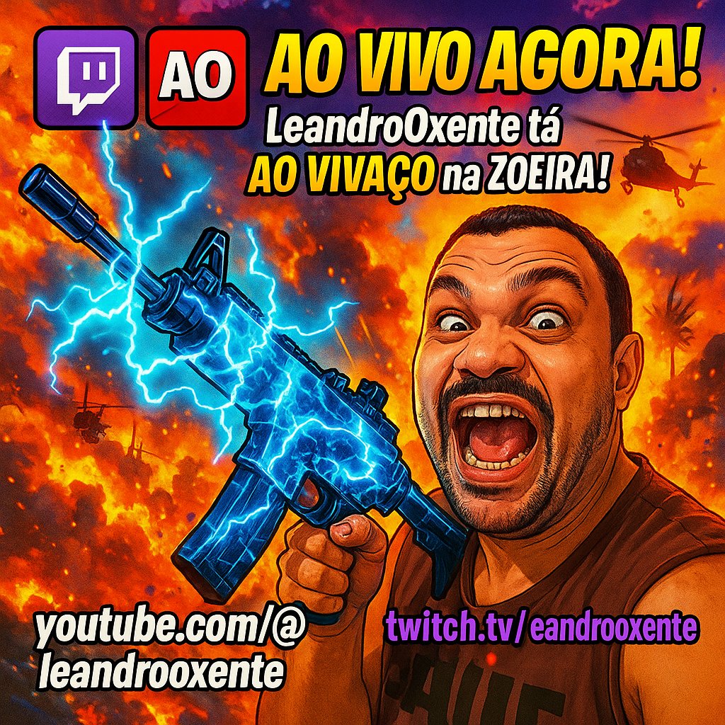 leandrobanda's tweet photo. manda um oi no chat aí galera https://t.co/vMSZJSGiFz