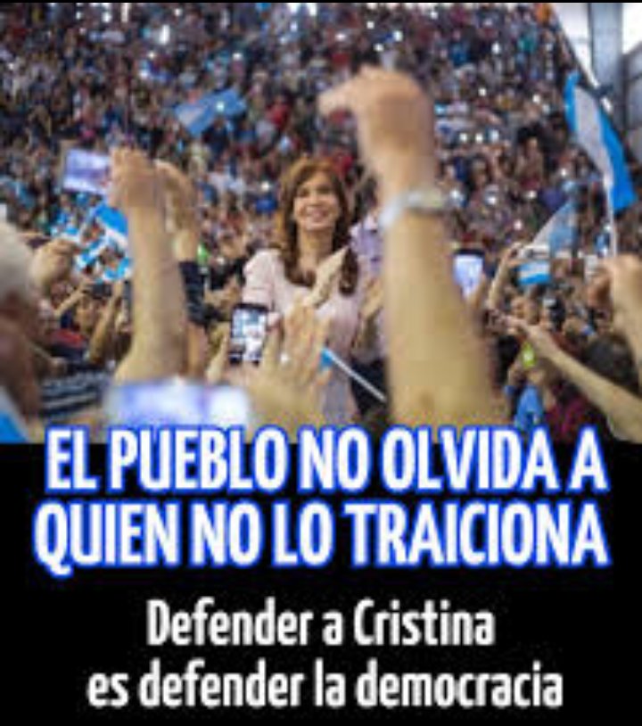 Si bancas a Cristina dale RETUIT!
#CristinaLibre