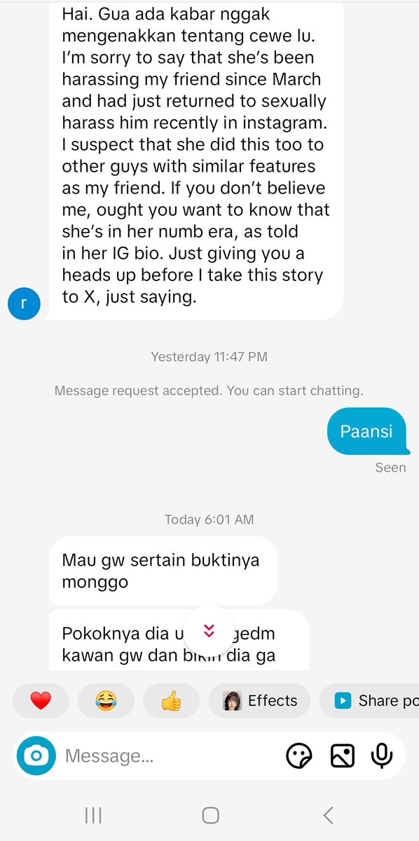 ExcelSabat's tweet photo. WARGA TWITTER MINTA BANTUAN PLEASE
Ada org bikin akun fake dg foto pcrku dan sexual harrasment ke cowok². Ini udh kejadian 2x, yg dulu akunnya prnh ku DM &amp; skrg semua akunku trmasuk akun jualan diblock.
Minta bantuan utk report akun ini spy di deactivate
Nama akun "Chelletalitha" https://t.co/8GmjiYJ6fG