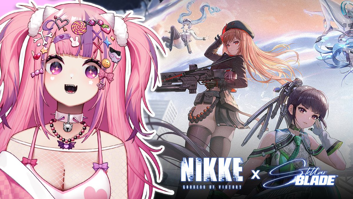 ironmouse's tweet photo. Today I’m returning to Goddess of Victory: Nikke!
Check out the new Nikke x Stellar Blade collab!
Download and enjoy now!
➡️ https://t.co/kqogA1AJ6V
#NIKKEpartner #NIKKE #NIKKExSTELLARBLADE https://t.co/bp7IOcqoEr
