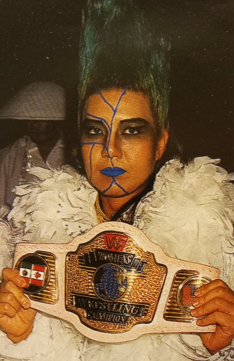 One of the greatest female wrestlers of all-time(and my all-time favorite female wrestler),Bull Nakano as the WWF Women's Champion back in 1995