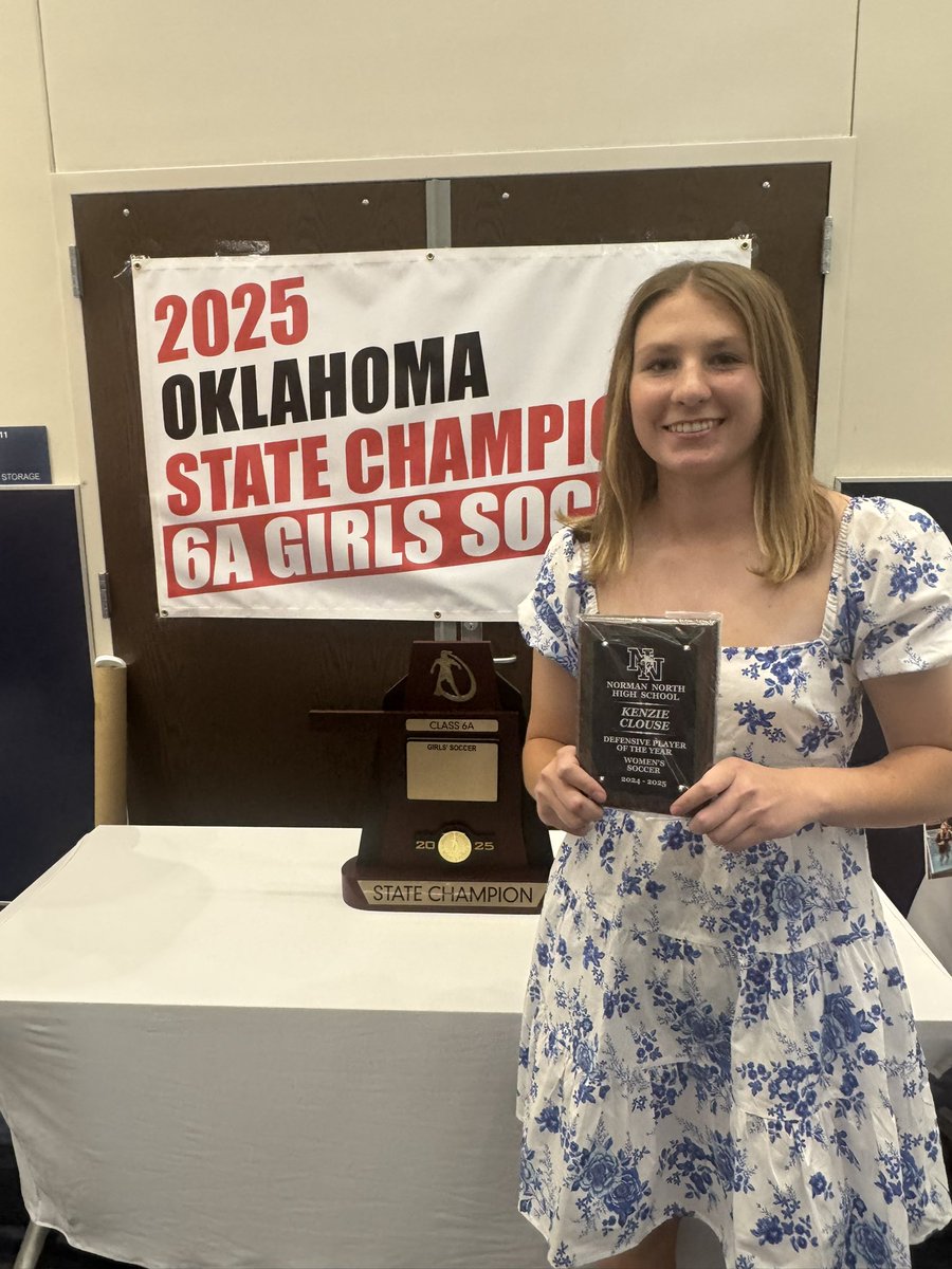 Mackenzie Clouse (@kenzie_clouse) on Twitter photo 6A State Champs and Defensive Player of the Year! Proud of this team!
<a href="/NN_Girls_Soccer/">NN Girls Soccer</a> <a href="/nnhsathletics1/">Norman North Athletics</a> <a href="/oefc07_06gecnl/">OEFC 07 / 06 Girls ECNL - 2025 - 26</a> <a href="/OEFCGirlsECNL/">Oklahoma Energy FC Girls ECNL</a> <a href="/OU_WSoccer/">Oklahoma Soccer</a> <a href="/KREFsportsTV/">KREFSportsTV</a> 6A State Champs and Defensive Player of the Year! Proud of this team!
<a href="/NN_Girls_Soccer/">NN Girls Soccer</a> <a href="/nnhsathletics1/">Norman North Athletics</a> <a href="/oefc07_06gecnl/">OEFC 07 / 06 Girls ECNL - 2025 - 26</a> <a href="/OEFCGirlsECNL/">Oklahoma Energy FC Girls ECNL</a> <a href="/OU_WSoccer/">Oklahoma Soccer</a> <a href="/KREFsportsTV/">KREFSportsTV</a>
