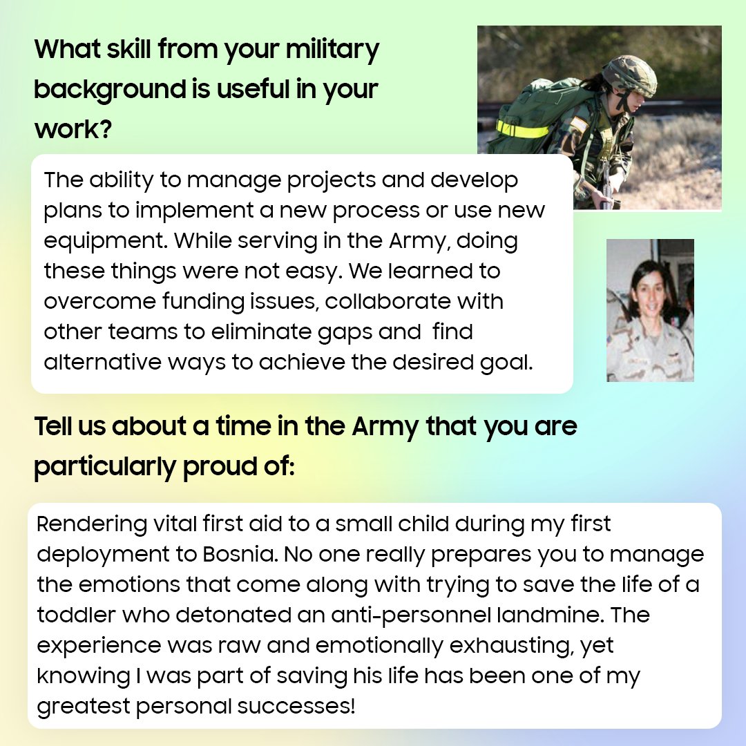 Join us in celebrating #WomenVeteransDay! Meet Mia Gonzalez, a retired Army captain who brought the discipline &amp; logistics skills honed in the military to her current role managing our Infra Quality Assurance team. Learn more about Mia’s journey from military to semiconductors.