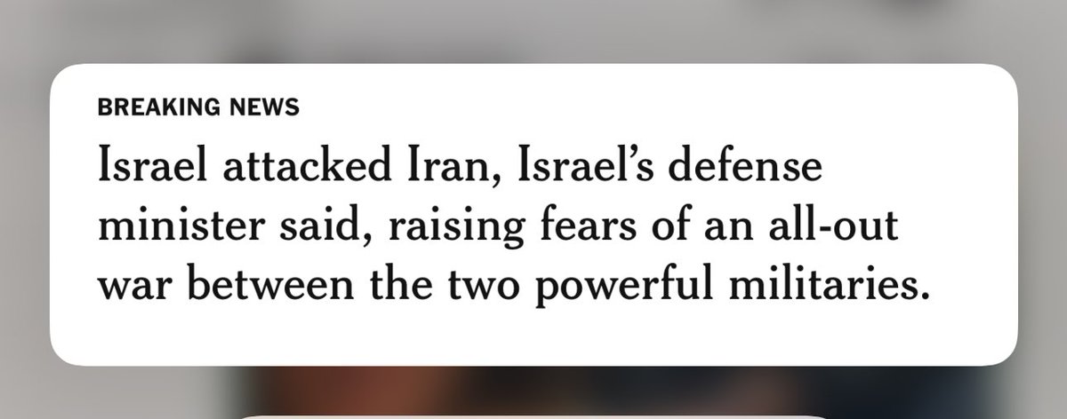 💥#Breaking: *Israeli is striking Iran.*
A special state of emergency has been declared in Israel. "Following the State of Israel's preemptive strike against Iran, a missile &amp; drone attack against the State of Israel &amp; its civilian population is expected in the immediate future."