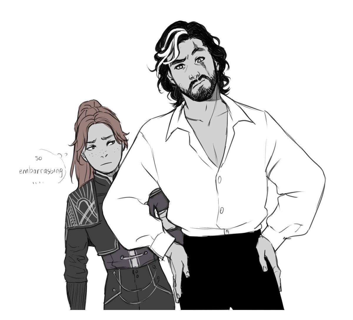 _kaciart's tweet image. Verso trying to be cool in front of Maelle and just...not succeeding
#ClairObscurExpedition33
