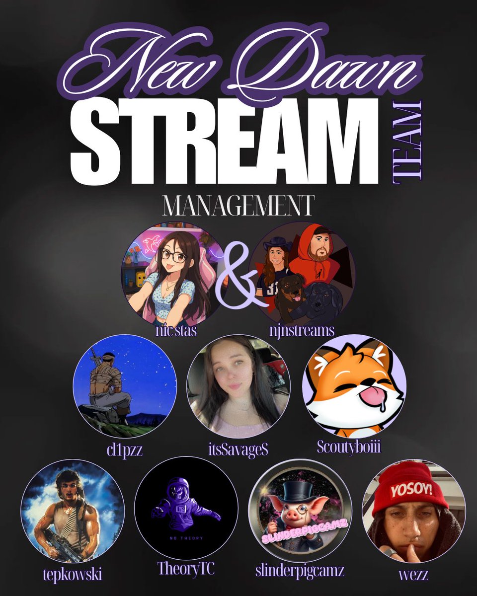 MEET OUR STREAM TEAM 💜🪽