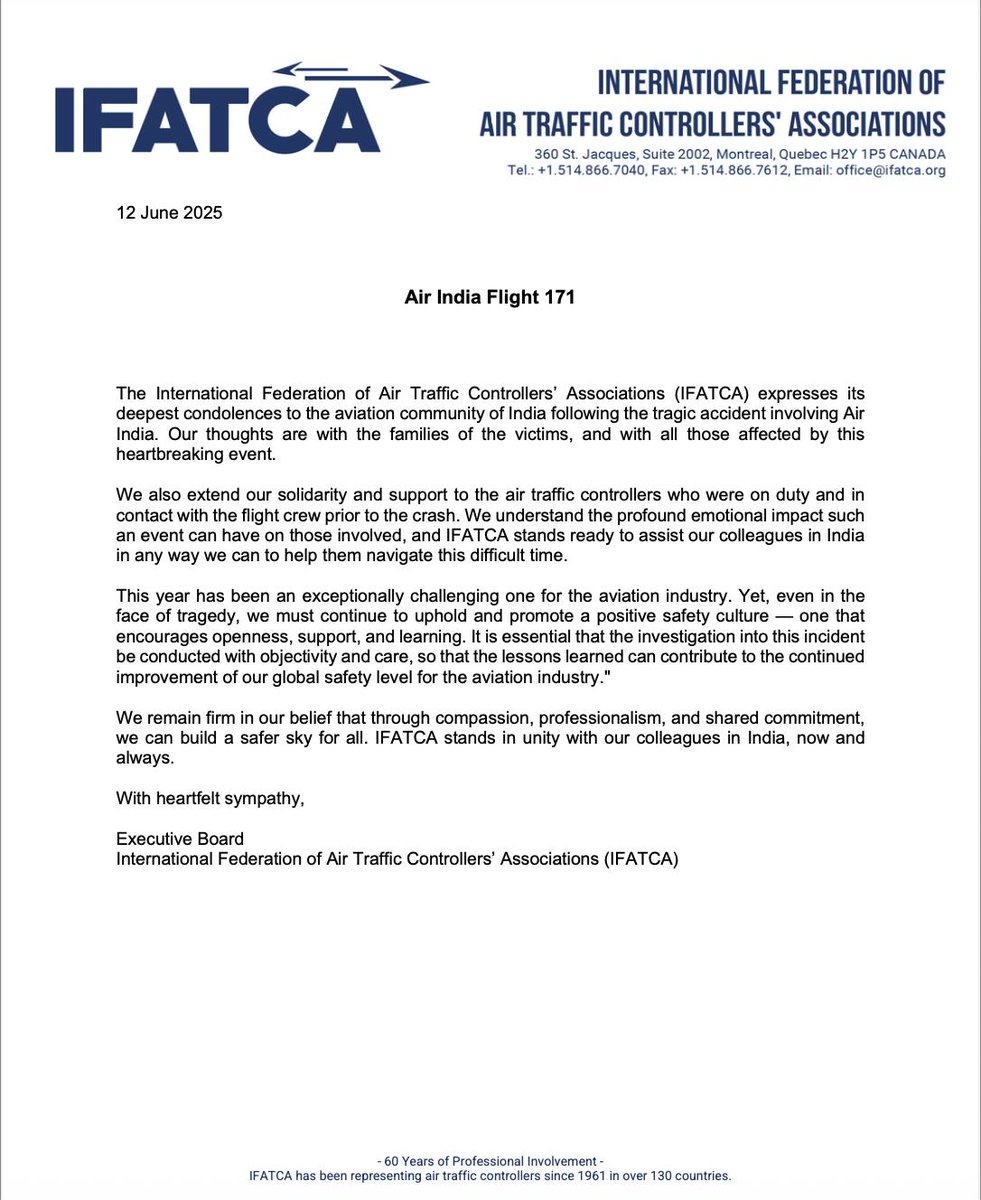 EeekeInfo's tweet photo. We join our voice with @ifatca on this tragic day. https://t.co/vKM8vaGDYS