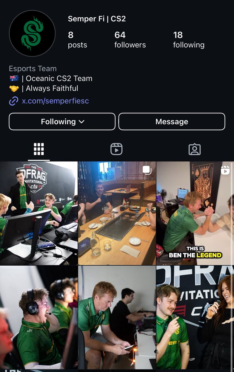 Make sure you’re following the best looking Australian CS2 roster on Instagram

instagram.com/semperfiesc

😉