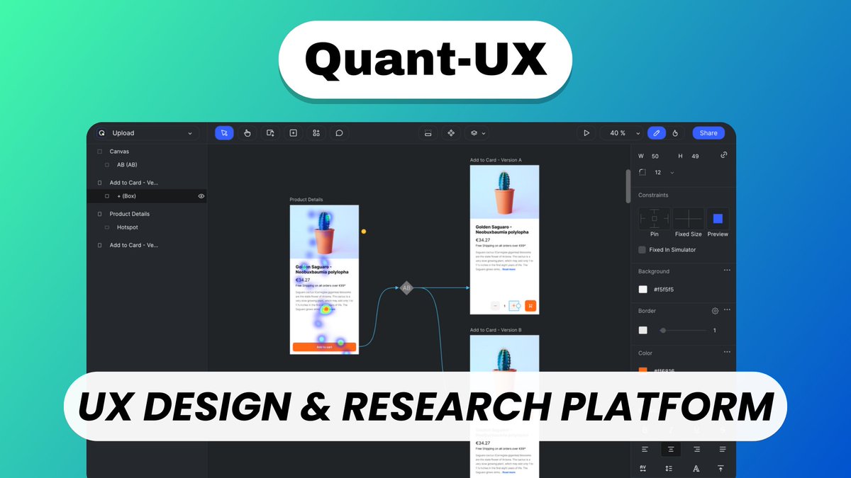 elest_io's tweet image. Let's discover Quant-UX, a free open-source research, usability and prototyping tool to quickly test your designs and get data driven insights. 🎨
🔗 youtu.be/eTr8SCqCy4Q