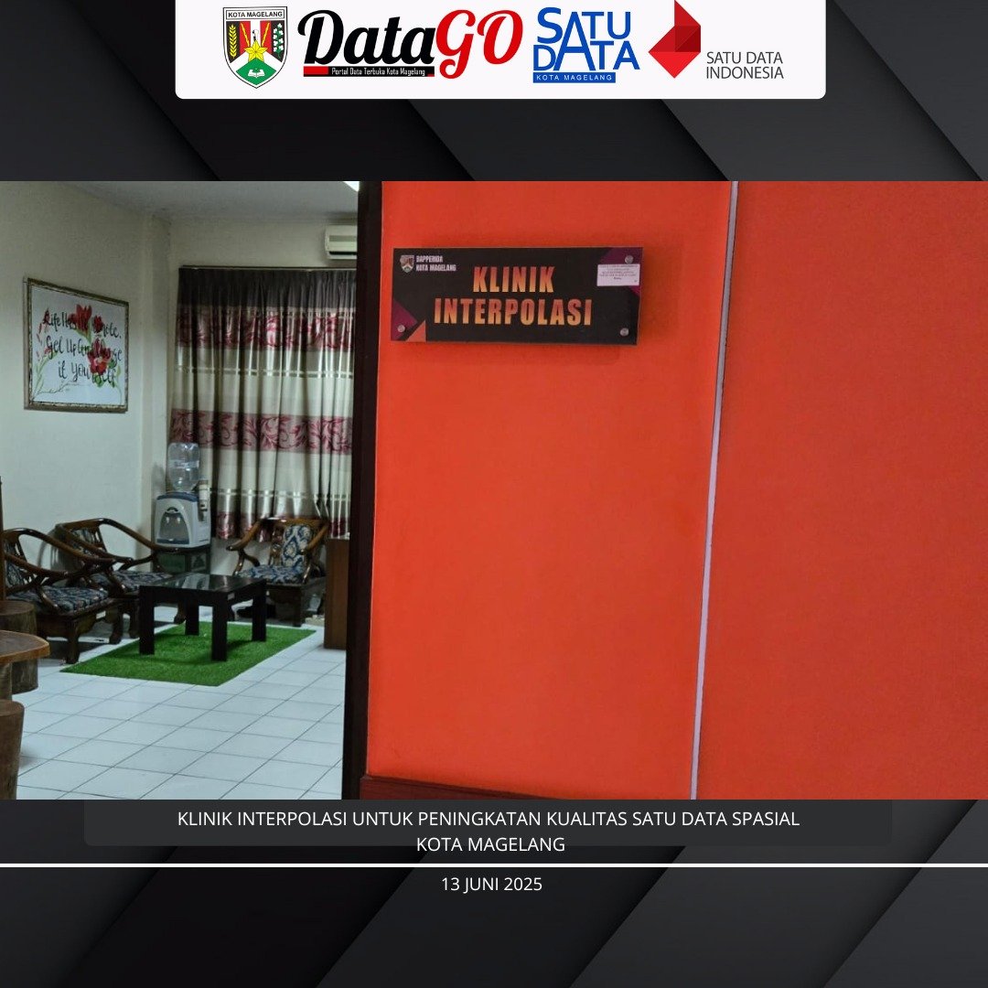 datagodatago's tweet photo. Sahabat Data,

Dalam rangka peningkatan kualitas tata kelola satu data Kota Magelang khususnya dalam pengalolaan statistik spasial, Bapperida Kota Magelang membuat inovasi layanan berupa Klinik Integrasi Pengolahan Data Spasial (Klinik Interpolasi) Kota Magelang. https://t.co/ZLofNiX3A7